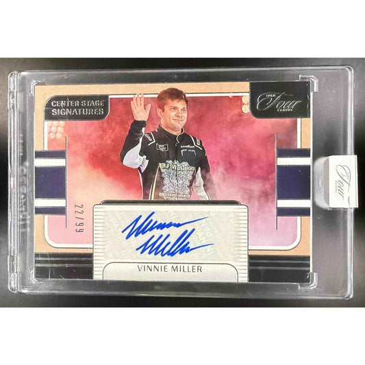 2025 Panini Turn Four NASCAR Vinnie Miller #CSS-VMR Center Stage Signatures /99