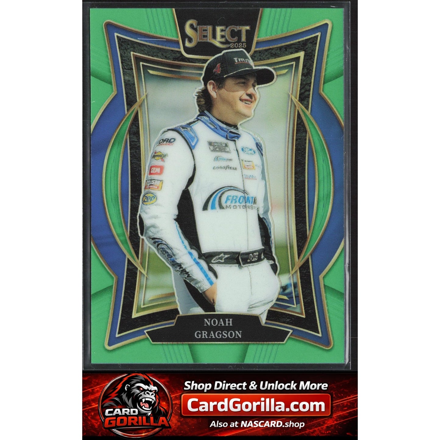 2025 Panini Select #96 Noah Gragson Neon Green Prizms #/75