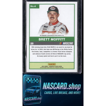 2023 Panini Chronicles #4 Brett Moffitt Score Autographs - NASCARD.shop