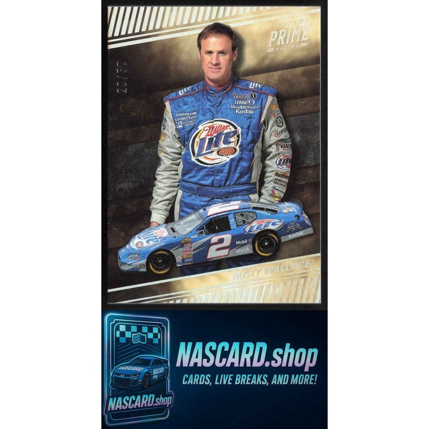 2018 Panini Prime #99 Rusty Wallace #/50