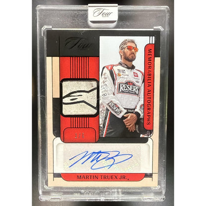 2026 Panini Turn Four Martin Truex Jr Memorabilia Auto Black FOTL 1/6 Alpinestar
