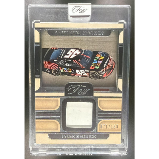 2026 Panini Turn Four Racing Tyler Reddick #SM-TRD Sheet Metal Swatches /199 MEM