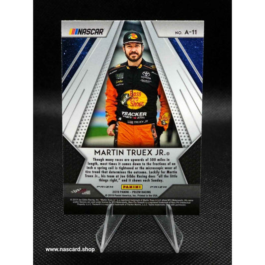 2019 Panini Prizm Apex White Sparkle Prizm #A-11 Martin Truex Jr. - NASCARD.shop
