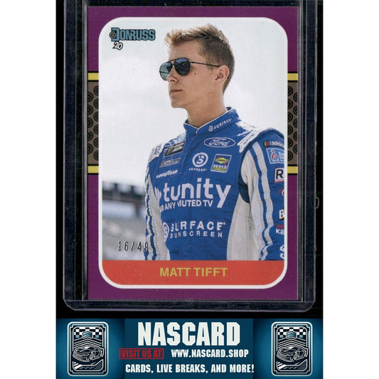 2020 Donruss #46 Matt Tifft Purple - NASCARD.shop