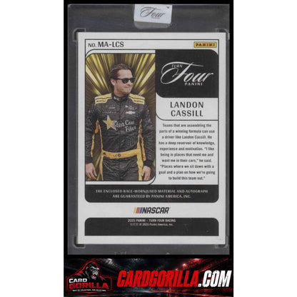 2025 Panini Turn Four #MA-LCS Landon Cassill Memorabilia Autographs Purple #/25