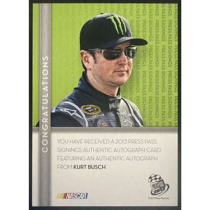 2013 Press Pass Signings Kurt Busch 06/15
