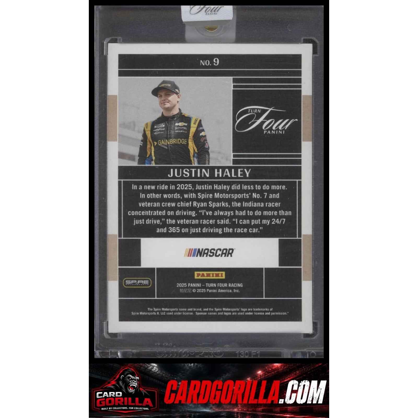 2025 Panini Turn Four #9 Justin Haley #/75