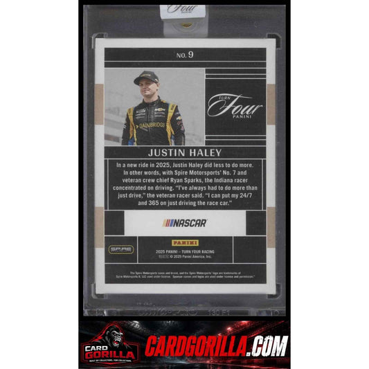 2025 Panini Turn Four #9 Justin Haley #/75