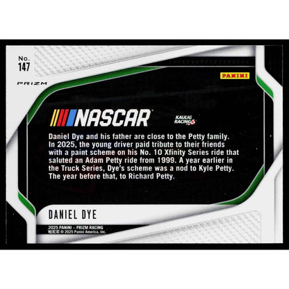 2025 Panini Prizm #147 Daniel Dye White Sparkle