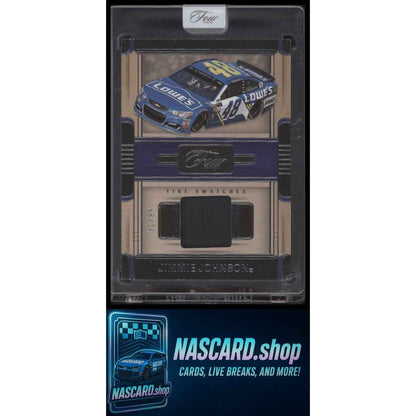 2025 Panini Turn Four #TS-JJN Jimmie Johnson Tire Swatches Red #/25