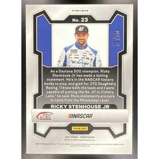 2024 Panini Prizm Ricky Stenhouse Jr #23 Checkered Flag Prizms 73/75