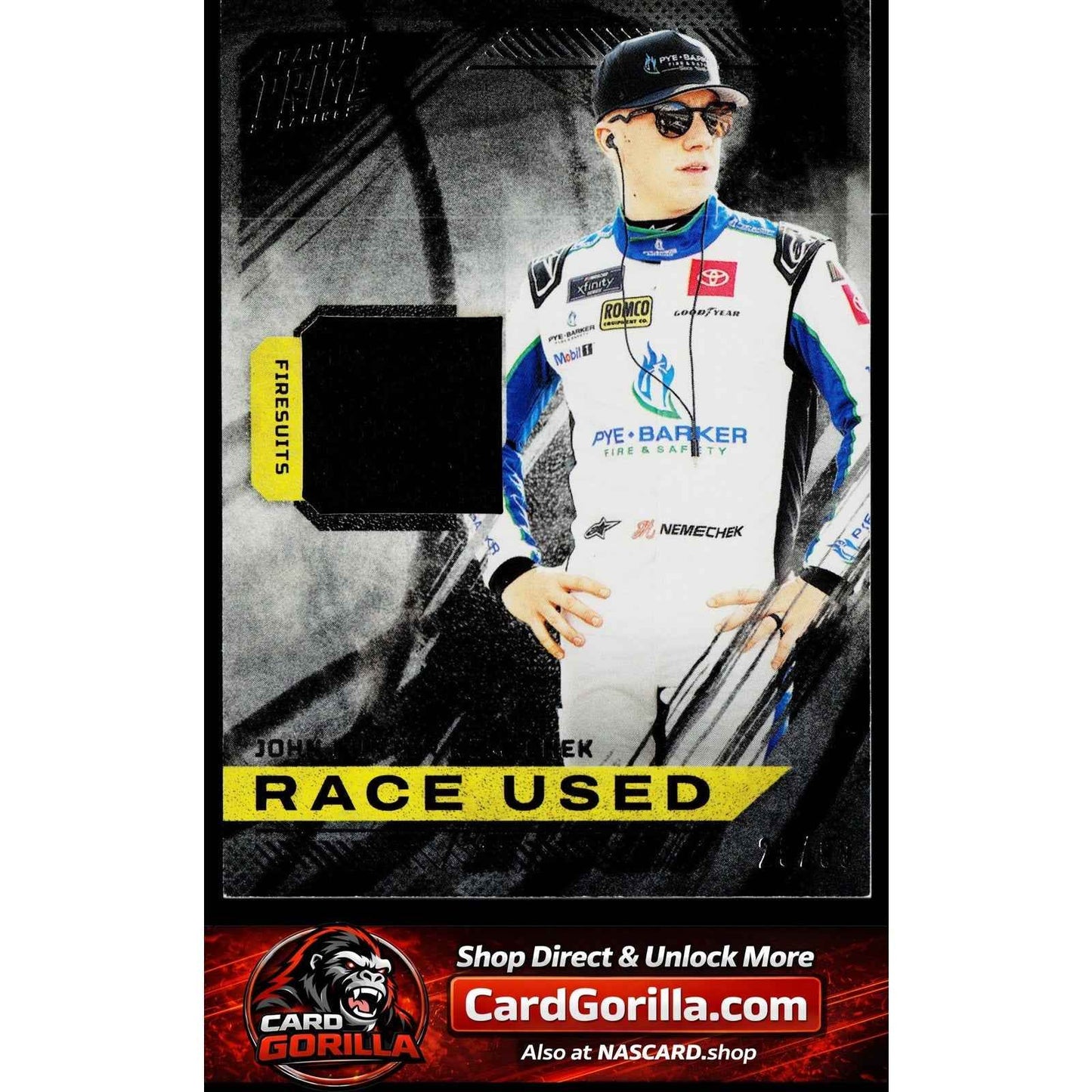 2023 Panini Prime #RU-JHN John Hunter Nemechek Race Used Firesuits #/99