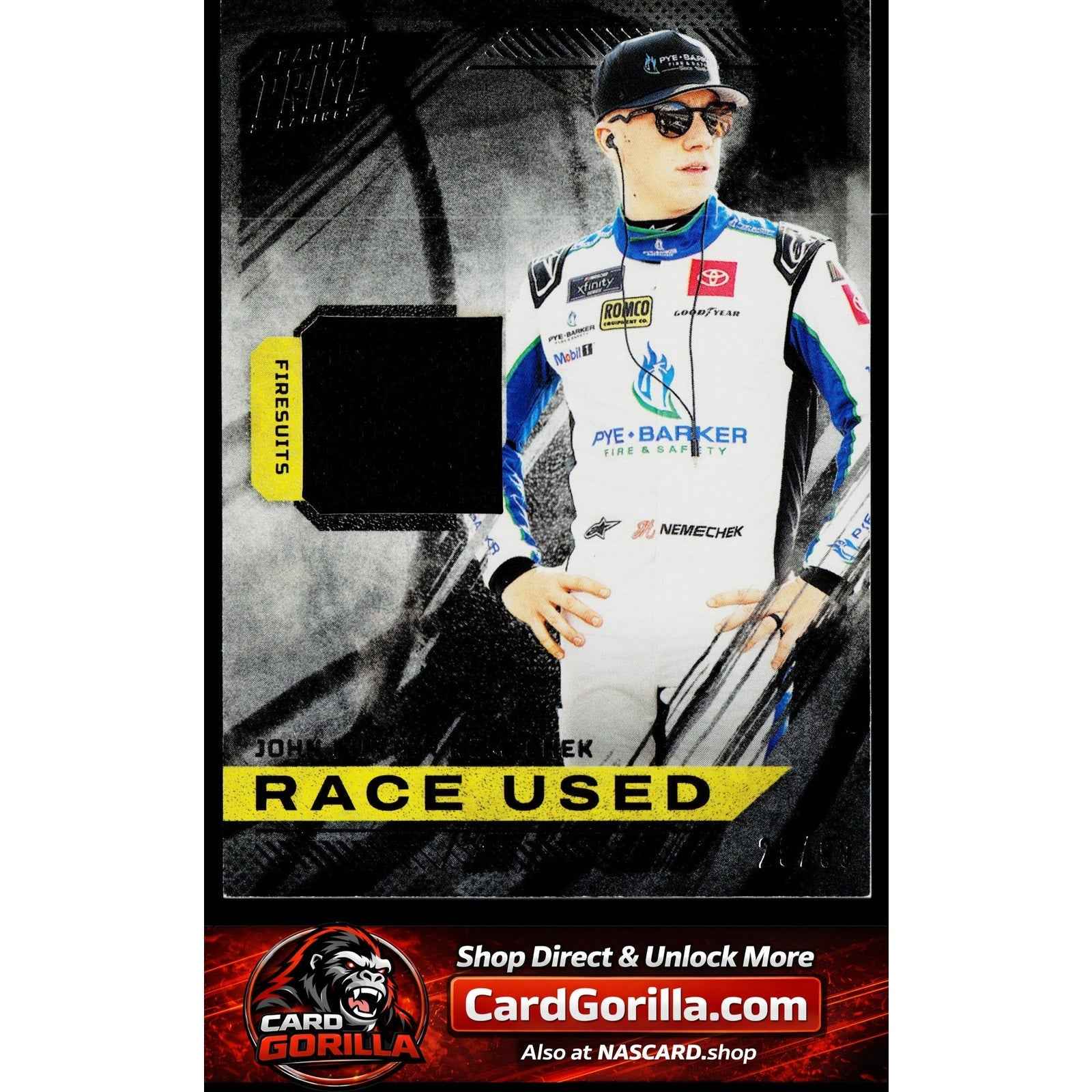 2023 Panini Prime #RU-JHN John Hunter Nemechek Race Used Firesuits #/99