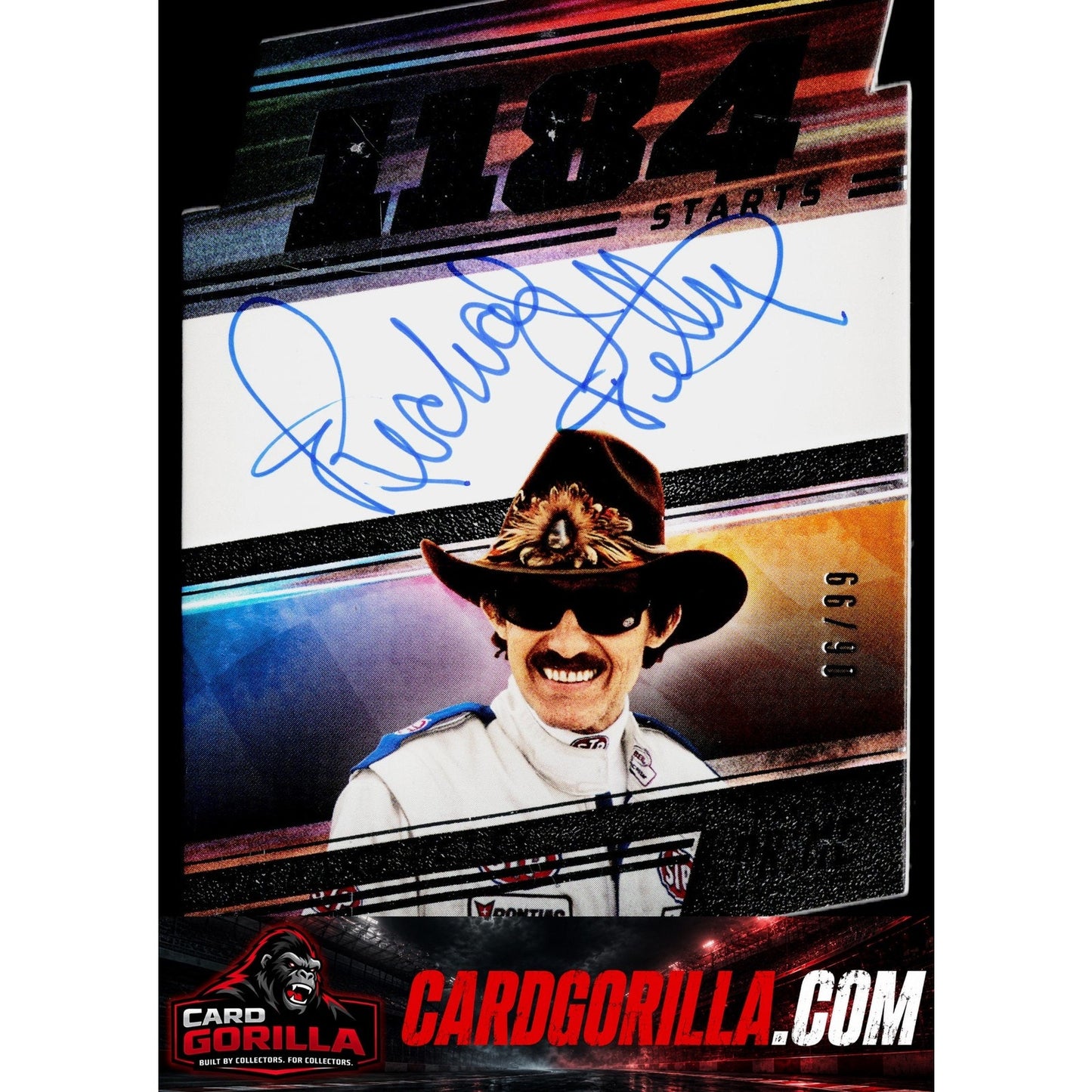 2023 Panini Prime #PNS-RPE Richard Petty Die Cut Prime Number Signatures #/99
