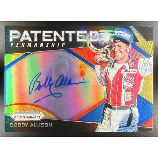 2018 Panini Prizm Bobby Allison #PP-BA Patented Penmanship Rainbow /24 Auto