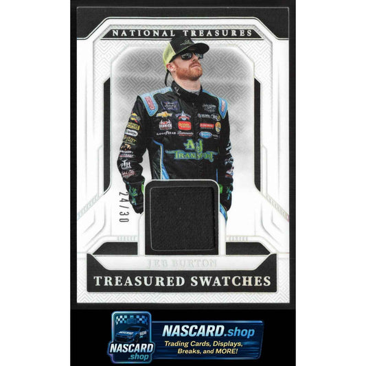 2025 Panini National Treasures #TS-JB Jeb Burton Treasured Swatches #/30
