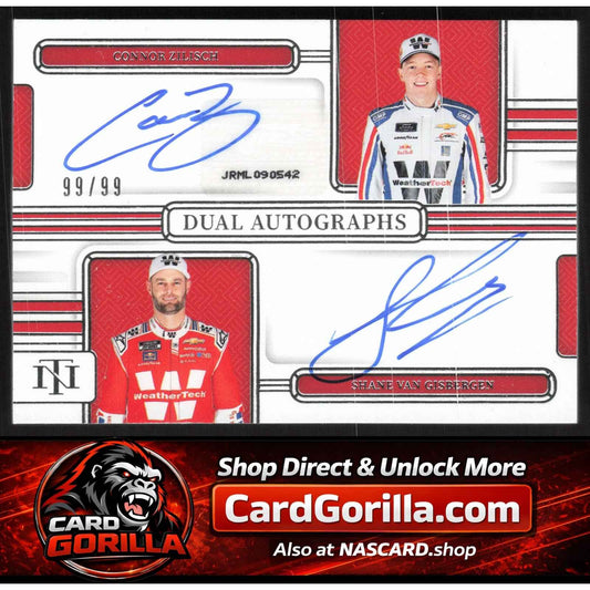 2025 National Treasures Connor Zilisch Shane Van Gisbergen Dual Auto 99/99
