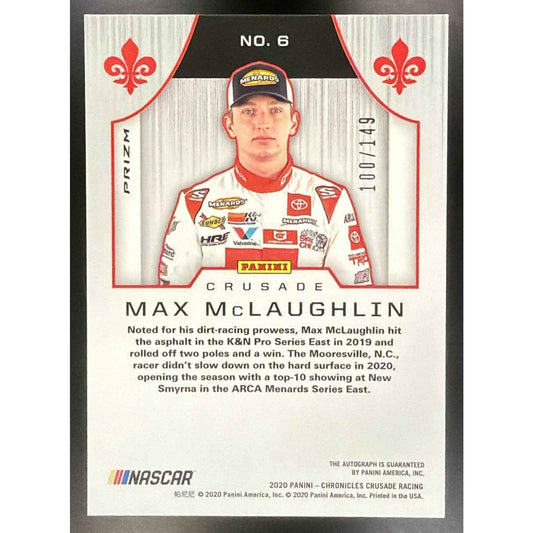 2020 Panini Chronicles Max McLaughlin #6 Crusade Red 100/149