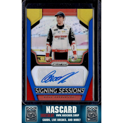 2019 Panini Prizm #SS-BK Brad Keselowski Signing Sessions Rainbow Prizm - NASCARD.shop