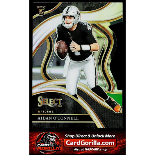2023 Panini Select #298 Aidan O'Connell Black and Green Prizms Die Cuts