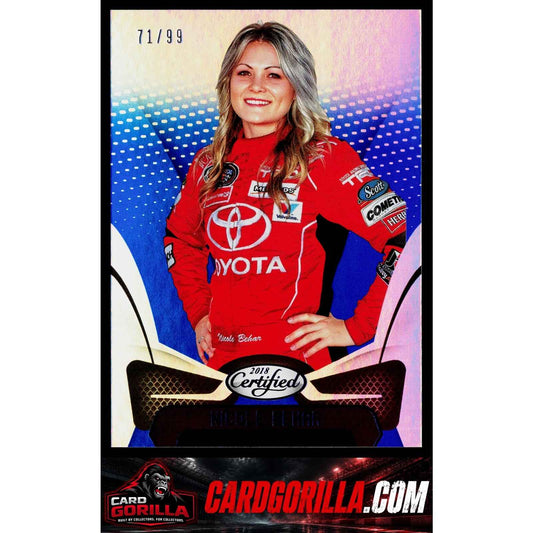 2018 Panini Certified #70 Nicole Behar Blue #/99