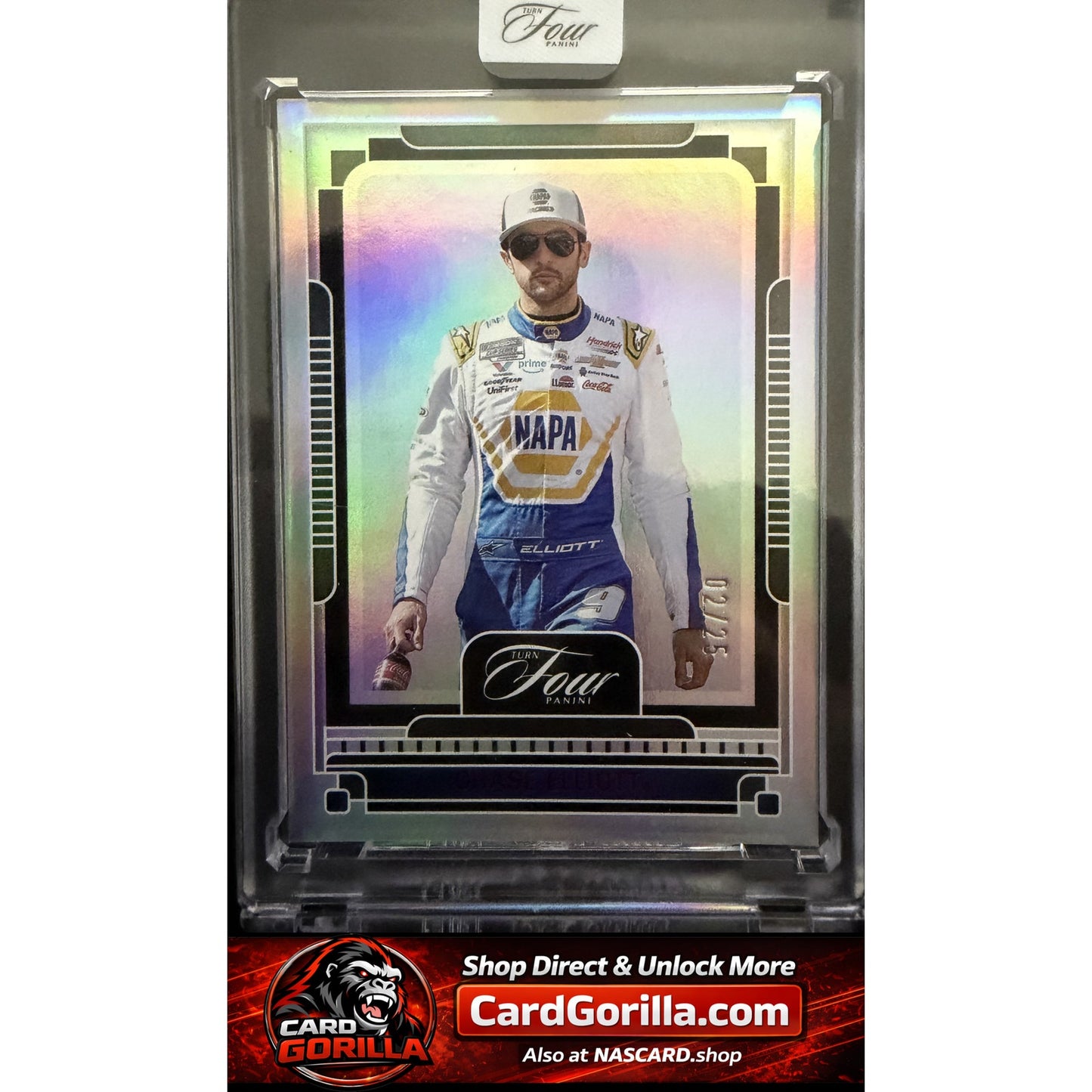 2025 Panini Turn Four #13 Chase Elliott Red #/25