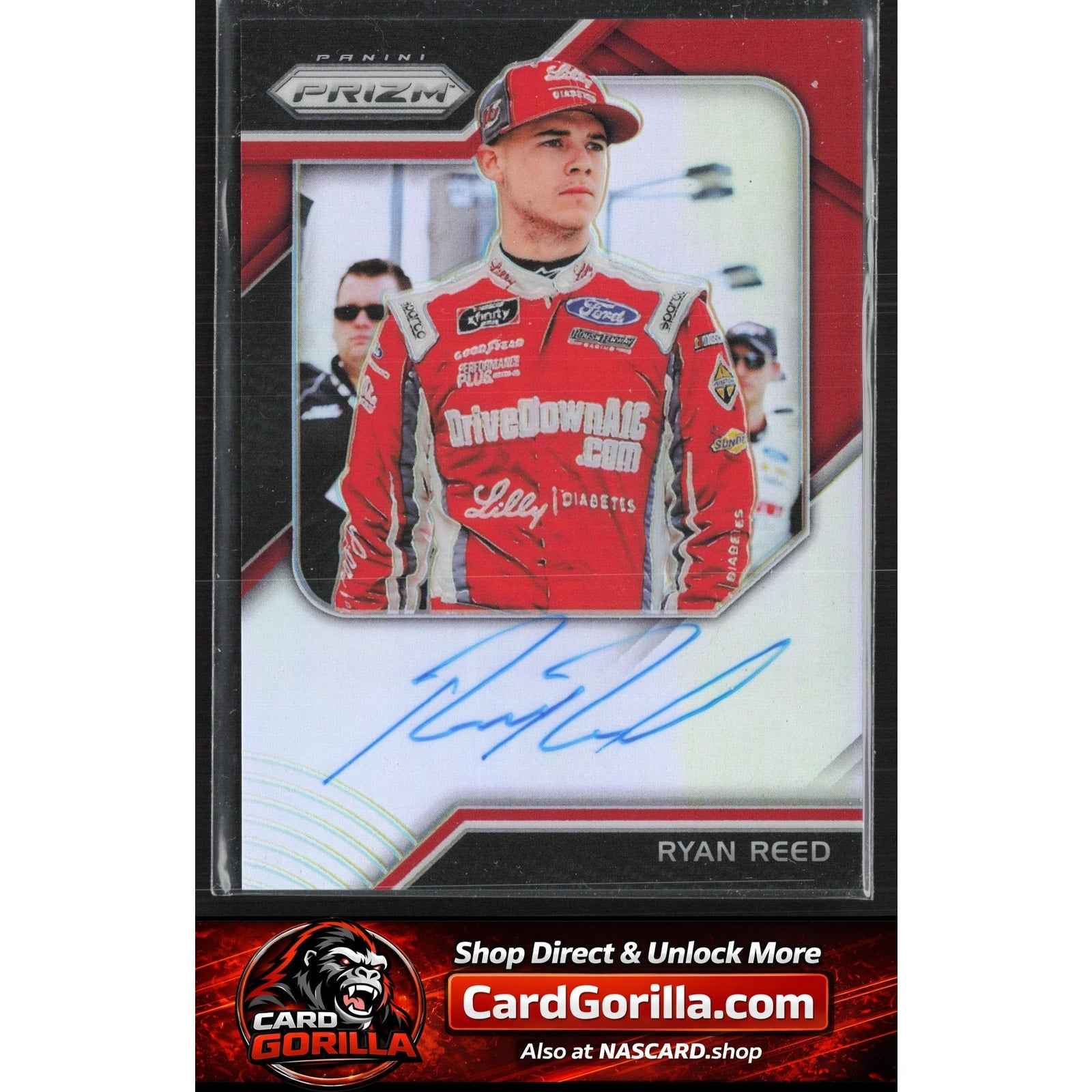 2018 Panini Prizm #DS-RR Ryan Reed Driver Signatures Red Prizm #/50