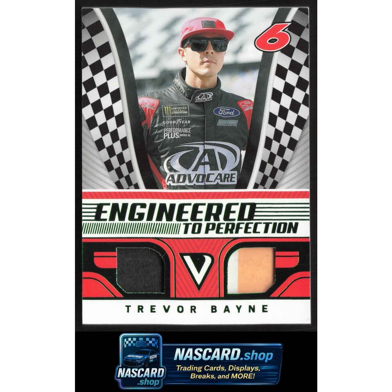 2018 Panini Victory Lane #EP-TB Trevor Bayne Engineered to Perfection Gold #/199