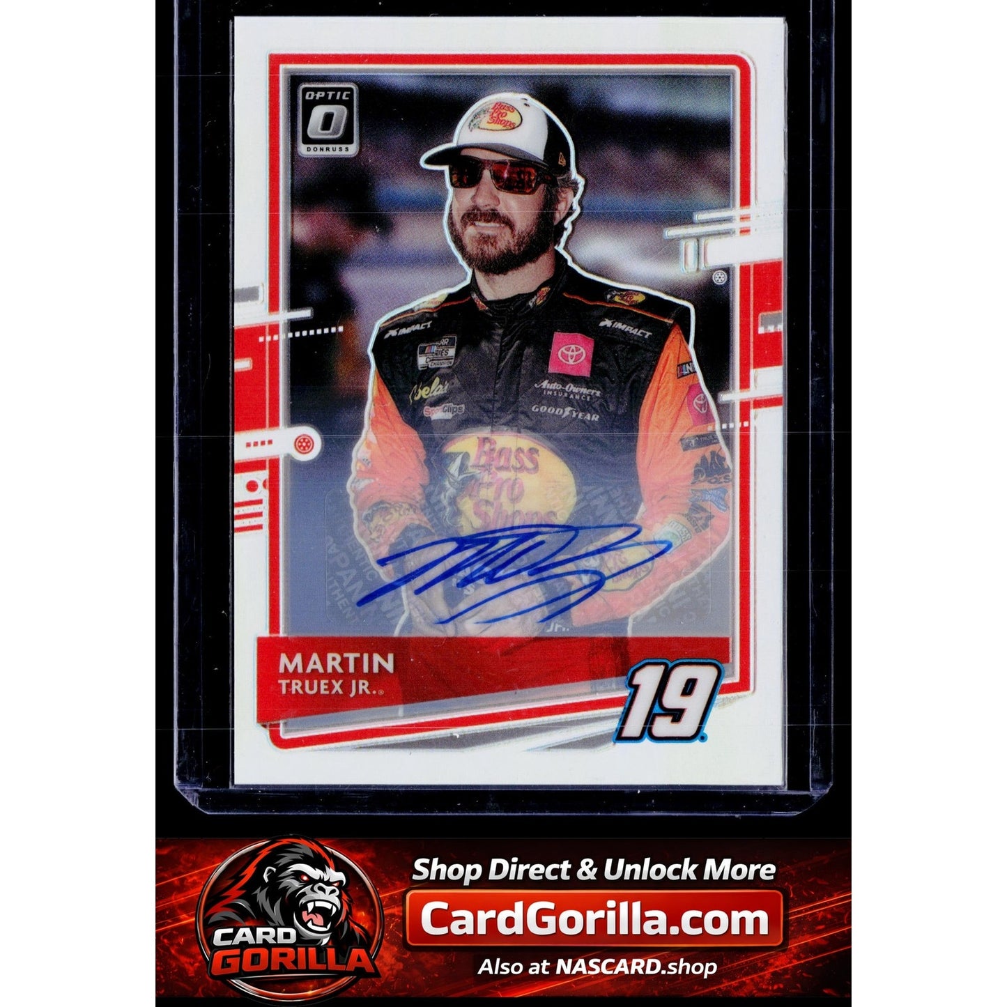 2021 Donruss #45 Martin Truex Jr. Optic Signatures Holo #/25