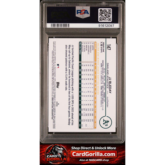 2024 Topps #147 Jj Bleday PSA 10 POP 1