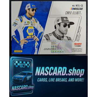 2019 Panini Prime Chase Elliott NASCAR Shadowbox Signatures Car Manufacturer #/5