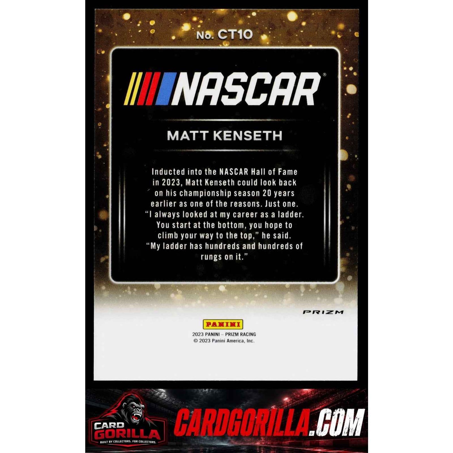 2023 Panini Prizm #CT10 Matt Kenseth Championship Trophy