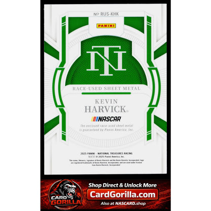 2025 Panini National Treasures #RUS-KHK Kevin Harvick Race Used Sheet Metal #/99