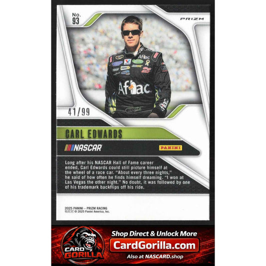 2025 Panini Prizm #93 Carl Edwards Purple #/99