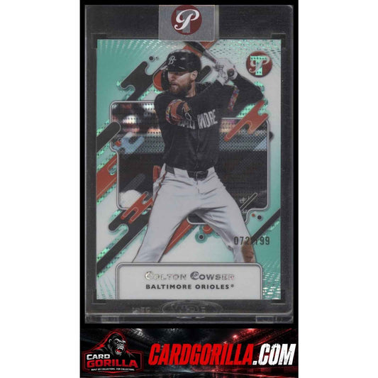 2025 Topps Pristine #66 Colton Cowser Aqua Refractors #/199