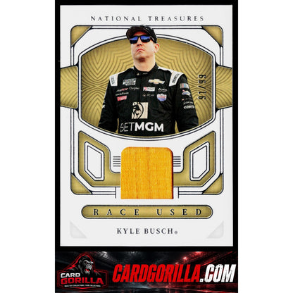 2023 Panini National Treasures #RU-KBS Kyle Busch Race Used Firesuits #/99