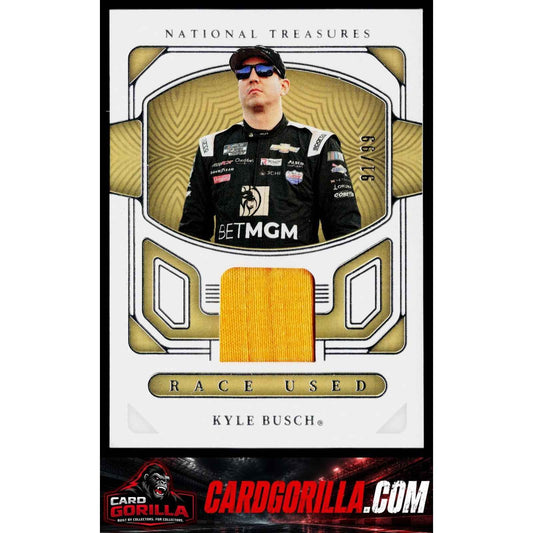 2023 Panini National Treasures #RU-KBS Kyle Busch Race Used Firesuits #/99