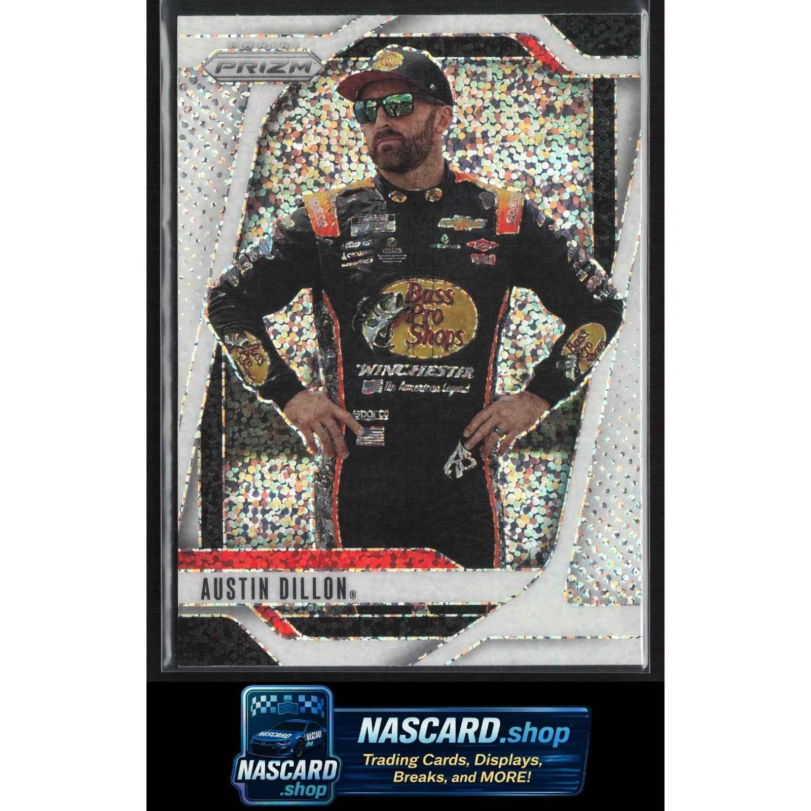 2025 Panini Prizm #95 Austin Dillon White Sparkle