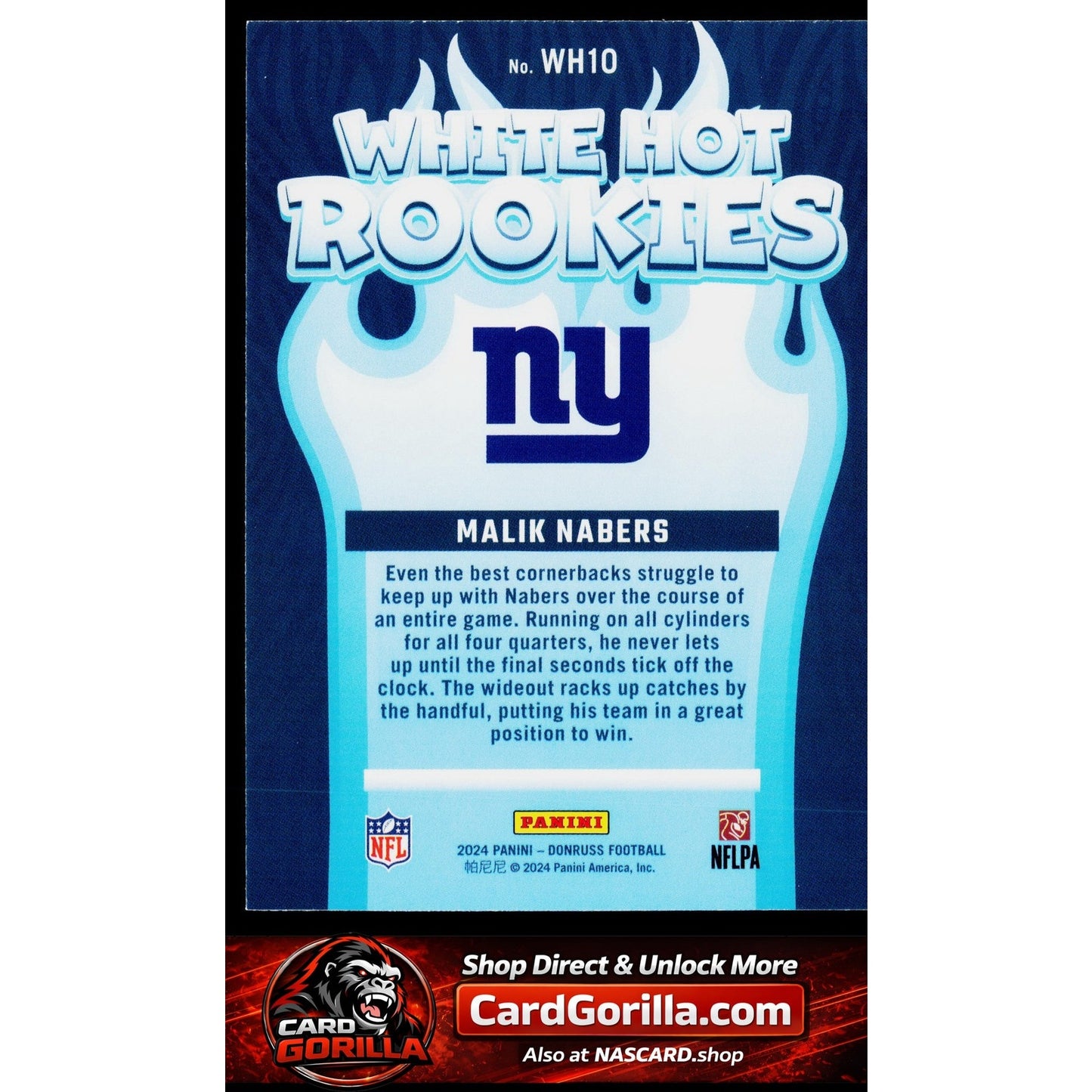 2024 Donruss #WH10 Malik Nabers White Hot Rookies