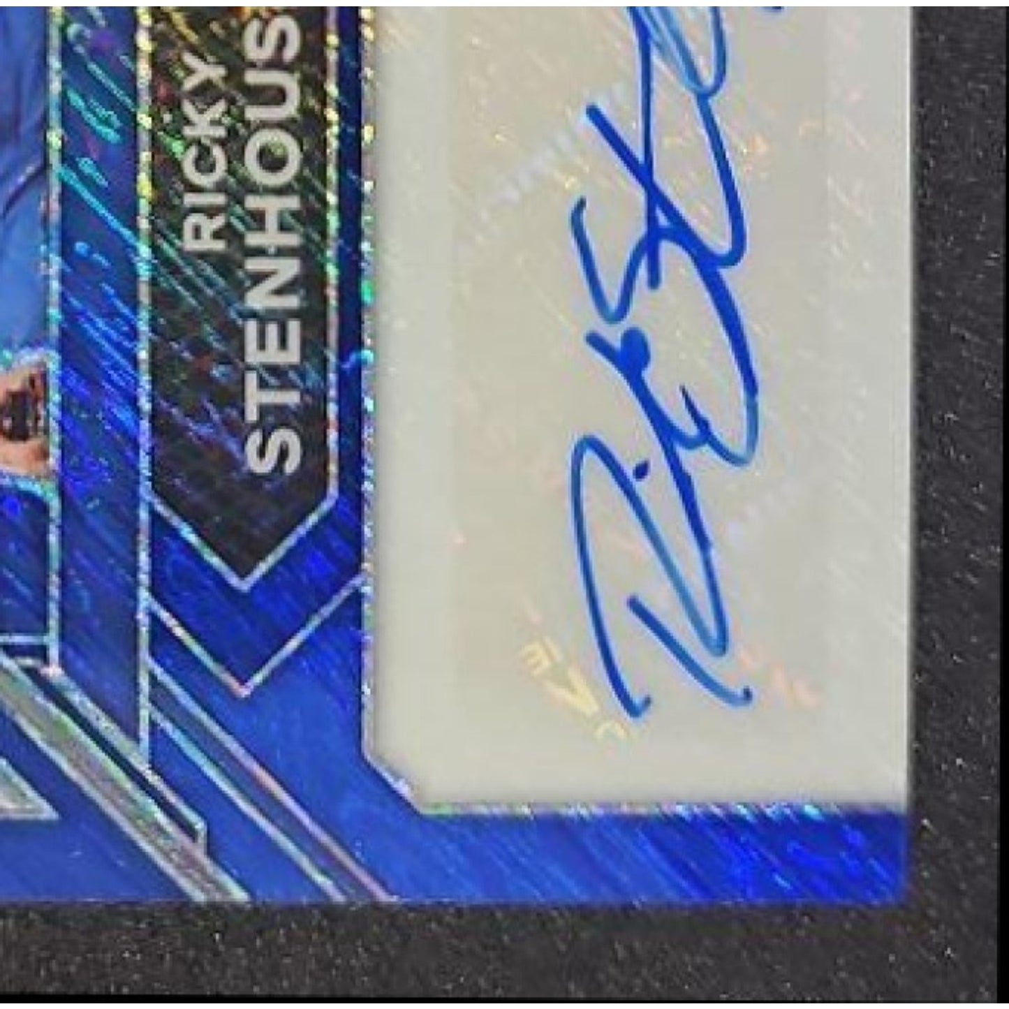 2024 Panini Prizm Ricky Stenhouse Jr Sensational Signatures Blue Shimmer FOTL /4