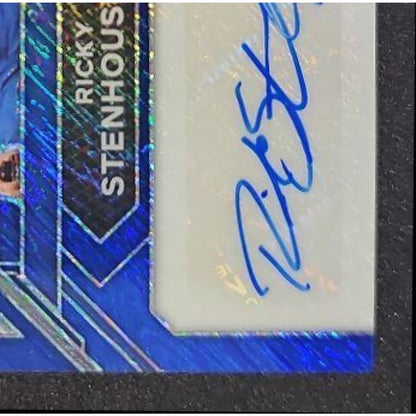 2024 Panini Prizm Ricky Stenhouse Jr Sensational Signatures Blue Shimmer FOTL /4