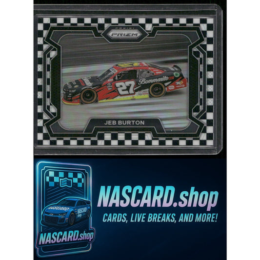 2024 Panini Prizm #25 Jeb Burton Checkered Flag #/75