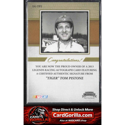 2013 Press Pass Legends #LG-TP2 Tom Pistone Autographs Gold #/50