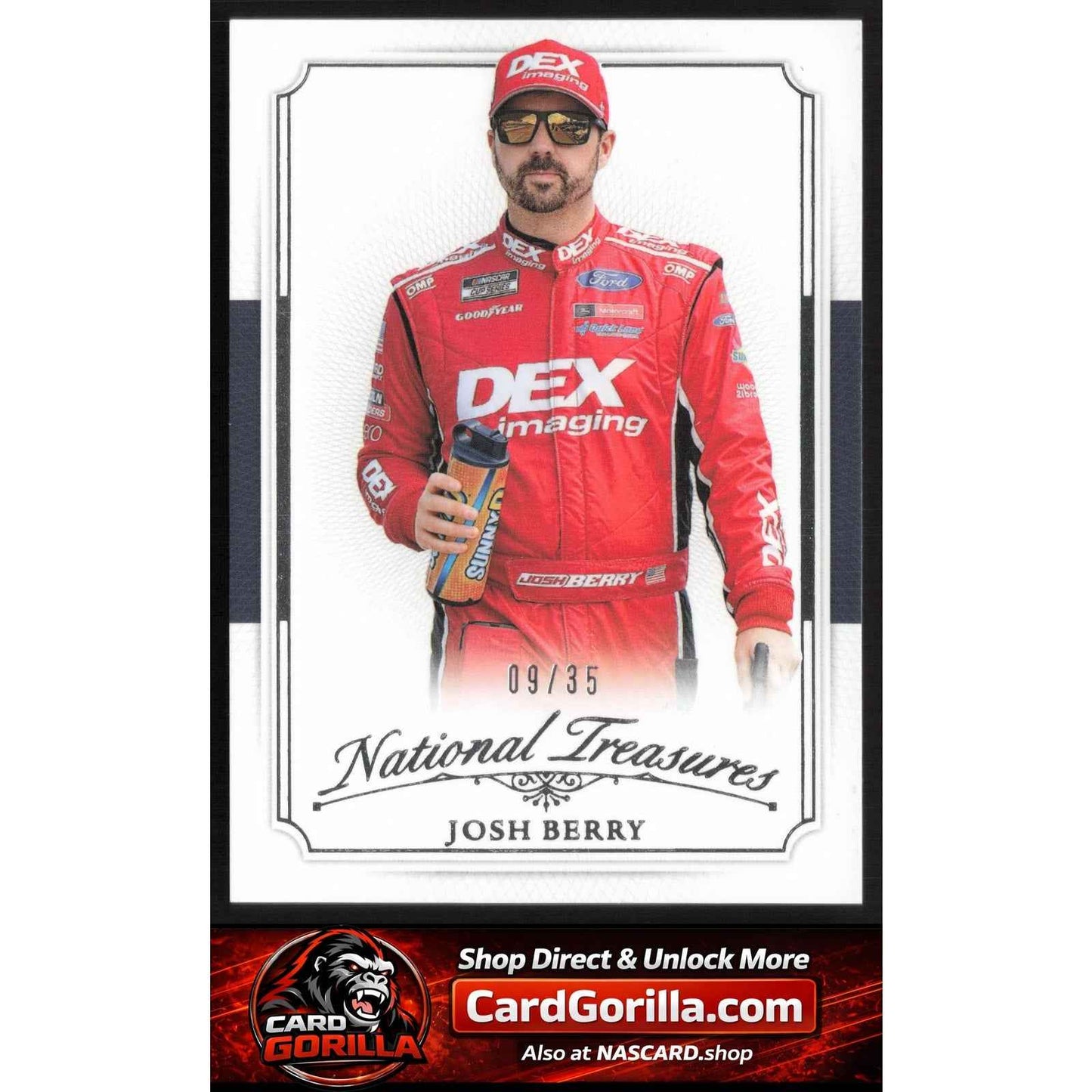 2025 Panini National Treasures #28 Josh Berry 2016 Throwback #/35