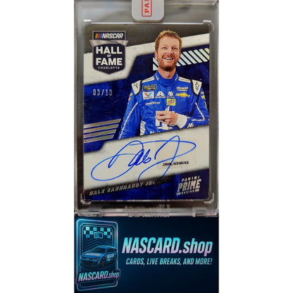 2023 Panini Prime Dale Earnhardt Jr Hall of Fame Signatures Holo Silver #03/10