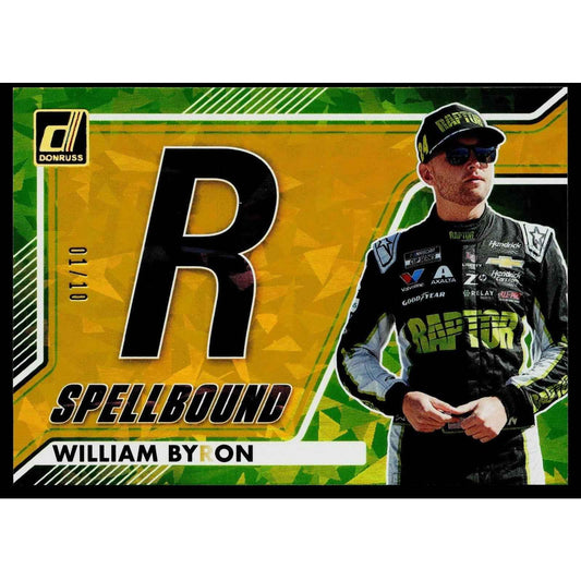 2026 Donruss #20 William Byron Spellbound Gold Ice #01/10
