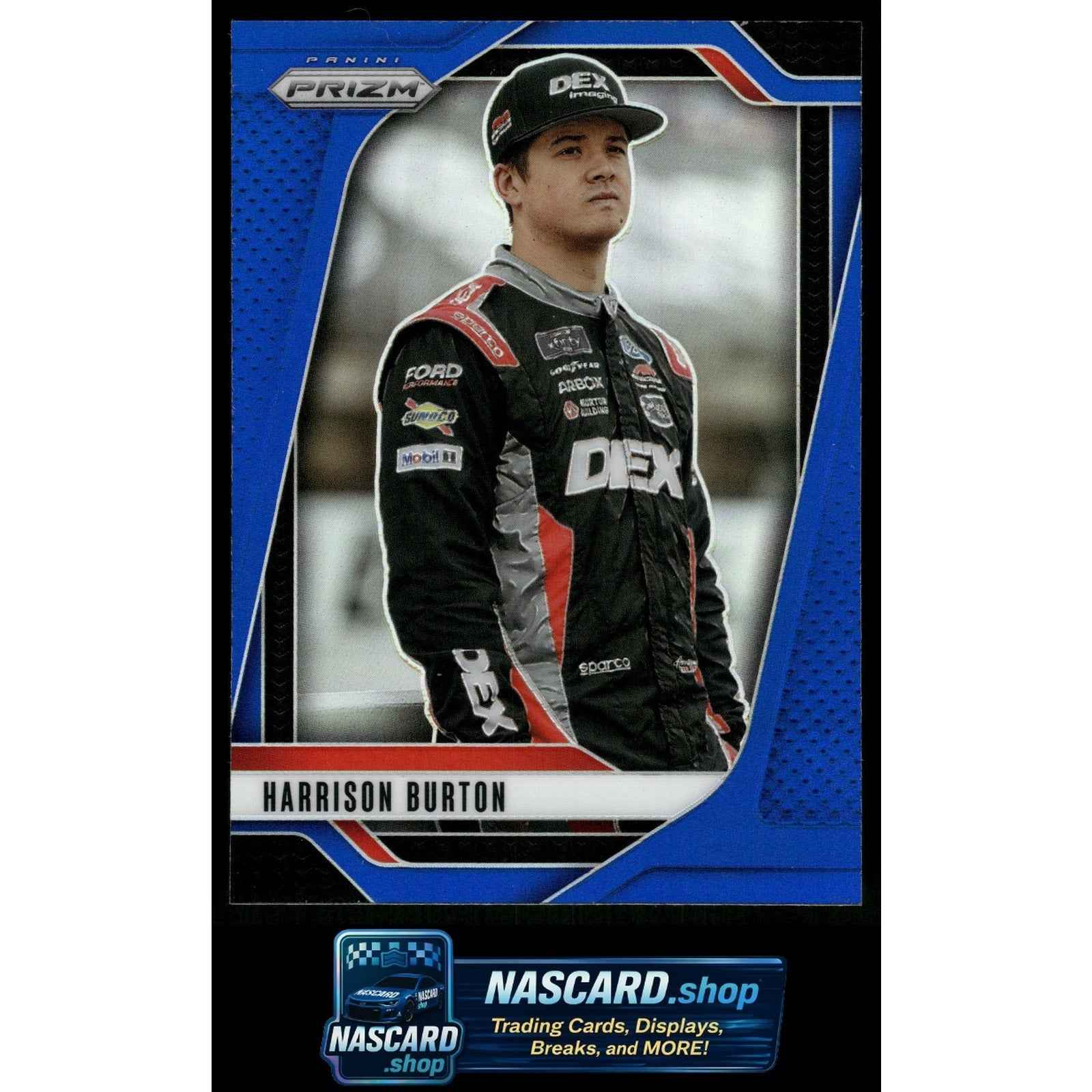 2025 Panini Prizm #67 Harrison Burton Blue #/199