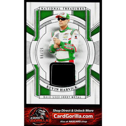 2025 Panini National Treasures #RUS-KHK Kevin Harvick Race Used Sheet Metal #/99