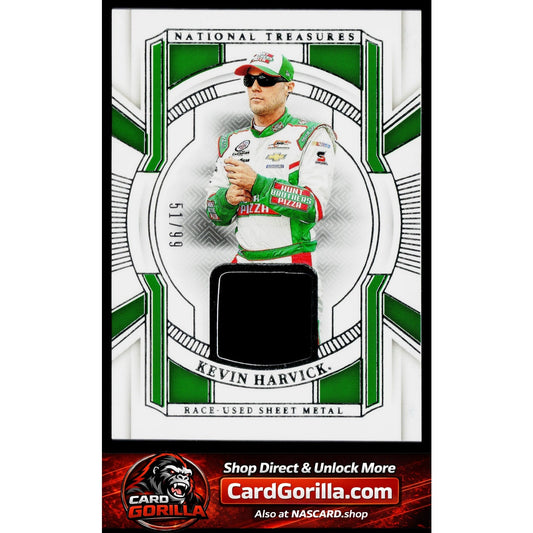 2025 Panini National Treasures #RUS-KHK Kevin Harvick Race Used Sheet Metal #/99