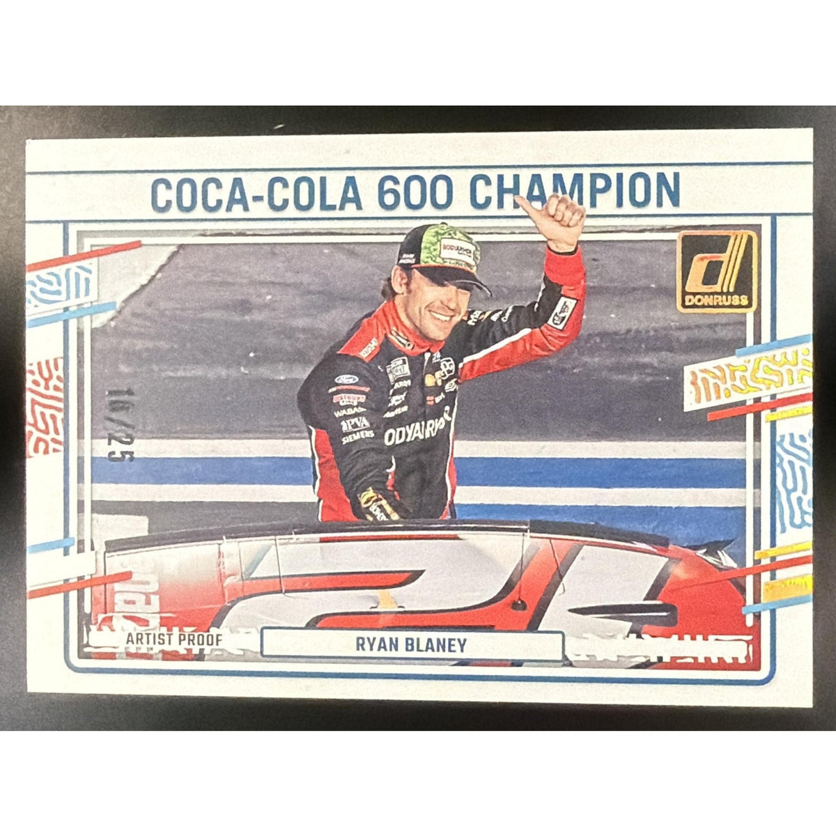 2024 Panini Donruss Ryan Blaney #172 Artist Proof 16/25 Season Highlight